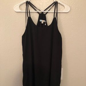 Flowy plain black Dress